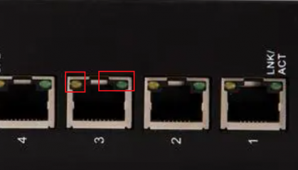 网络设备-网口绿灯和黄灯判断网络情况